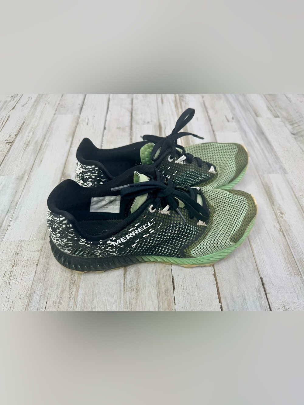 Merrell Shoes Womens Size 9 Green All Out Crush Tough Mudder Trail Run - Picture 3 of 9